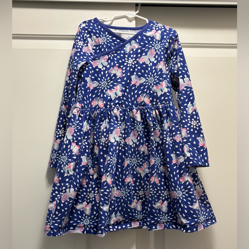 Tea Collection butterfly wrap dress, size 7